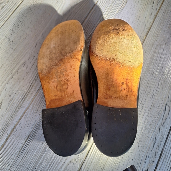 Timberland Black Genuine Leather Penny Loafers Mens 8.5 - Picture 12 of 15